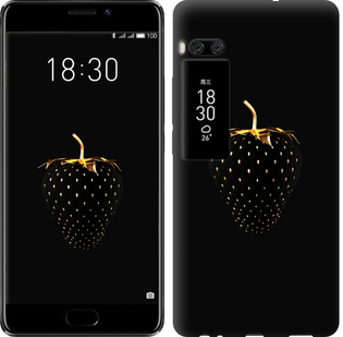 Чехол Черная клубника для Meizu Pro 7 Plus