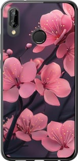 Чохол Пурпурна сакура на Huawei P20 Lite