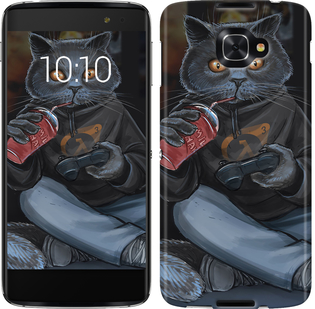 

Чехол gamer cat для Alcatel idol 4s 658073