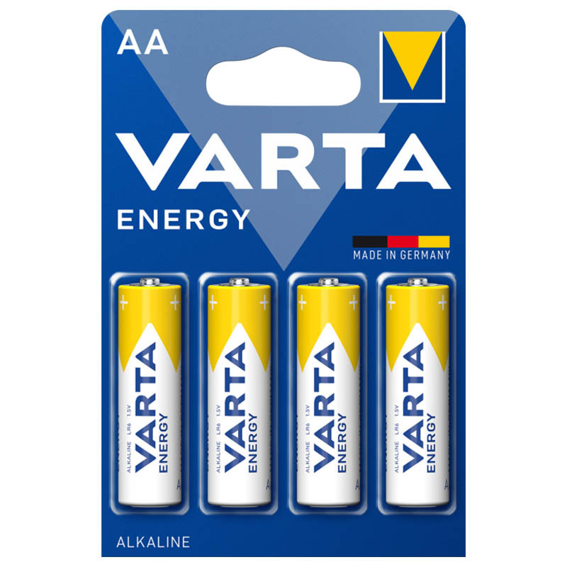 

Батарейка Varta Energy AA BLI 4 Alkaline LR6 (4106) (Білий / Жовтий) 1590566