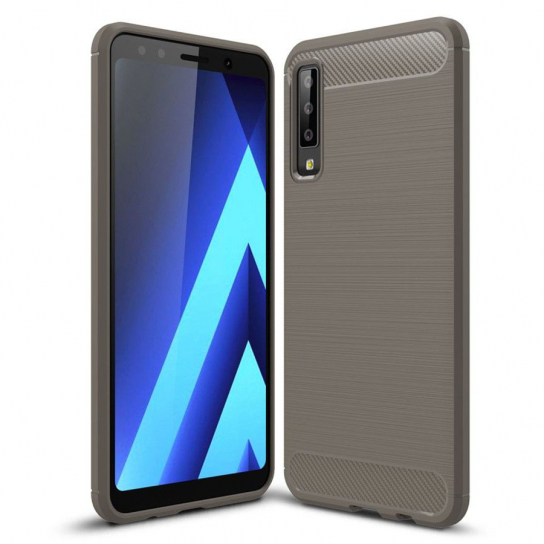 

TPU чохол Slim Series на Samsung Galaxy A7 (2018) A750 (Сірий) 666275