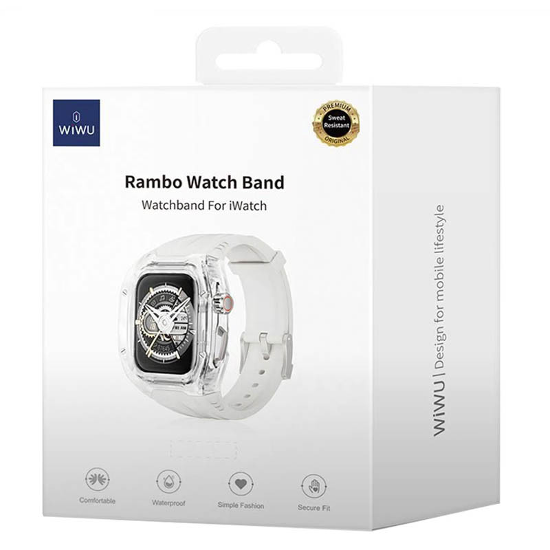 Ремінець WiWU Rambo для Apple Watch 49mm (White) в магазині vchehle.ua