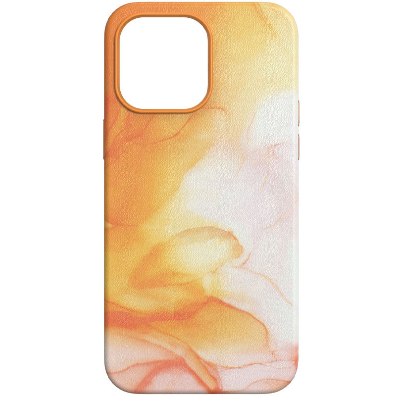 Шкіряний чохол Figura Series Case with Magnetic safe на Apple iPhone 12 Pro / 12 (6.1") (Orange)