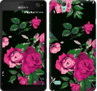 

Чохол Троянди на чорному тлі на Sony Xperia C4 E5333 547012