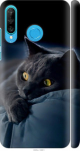 Чехол Дымчатый кот для Huawei P30 Lite