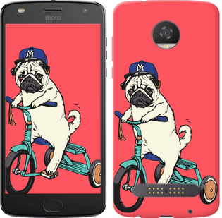 

Чехол Мопс на велосипеде для Motorola Moto Z2 Play 690382