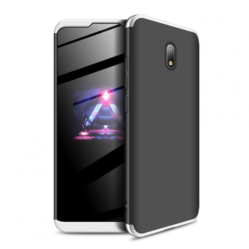 

Пластиковая накладка GKK LikGus 360 градусов для Xiaomi Redmi 8A (Черный / Серебряный) 786301