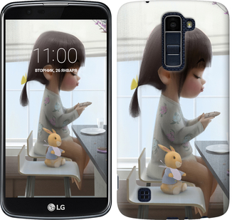 

Чохол Мила дівчинка з зайчиком на LG K10 / K410 636592