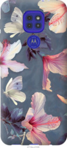 Чехол Нарисованные цветы для Motorola G9 Play