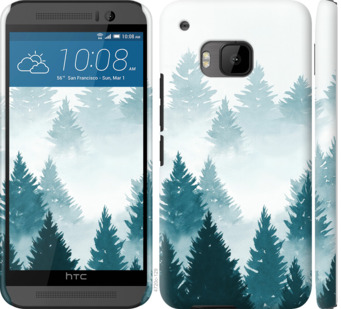 

Чохол Акварельні Ялинки на HTC One M9 862480