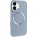 TPU чехол Bonbon Metal Style with Magnetic safe для Apple iPhone 16 (6.1") (Голубой / Mist Blue)