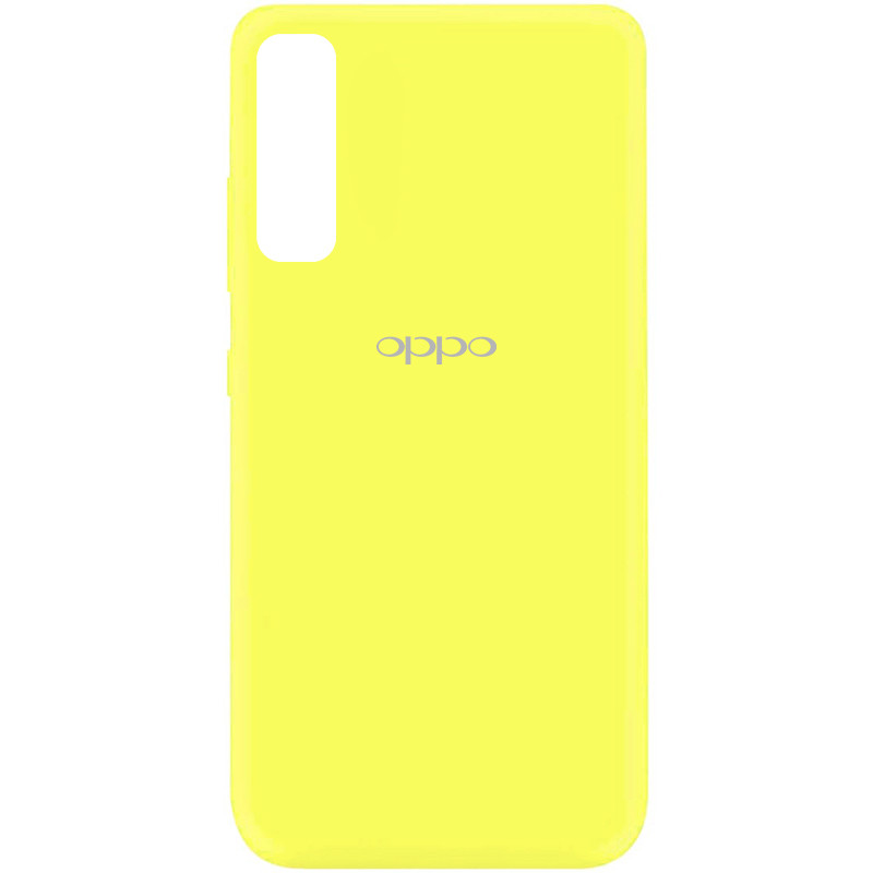 Чехол Silicone Cover My Color Full Protective (A) для Oppo Reno 3 Pro (Желтый / Flash)