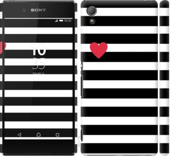 

Чехол Черно-белые полосы для Sony Xperia Z3+ Dual 751898