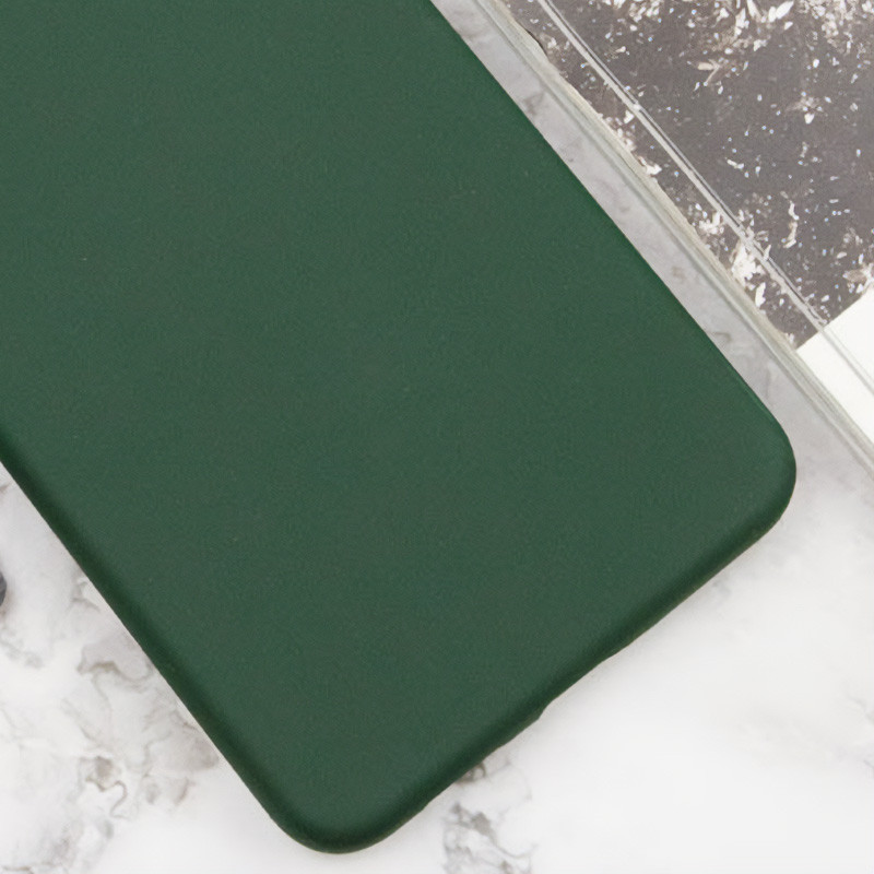 Фото Чехол TPU GETMAN Liquid Silk Full Camera для Xiaomi Redmi 13 4G / Poco M6 4G (Зеленый / Dark green) на vchehle.ua