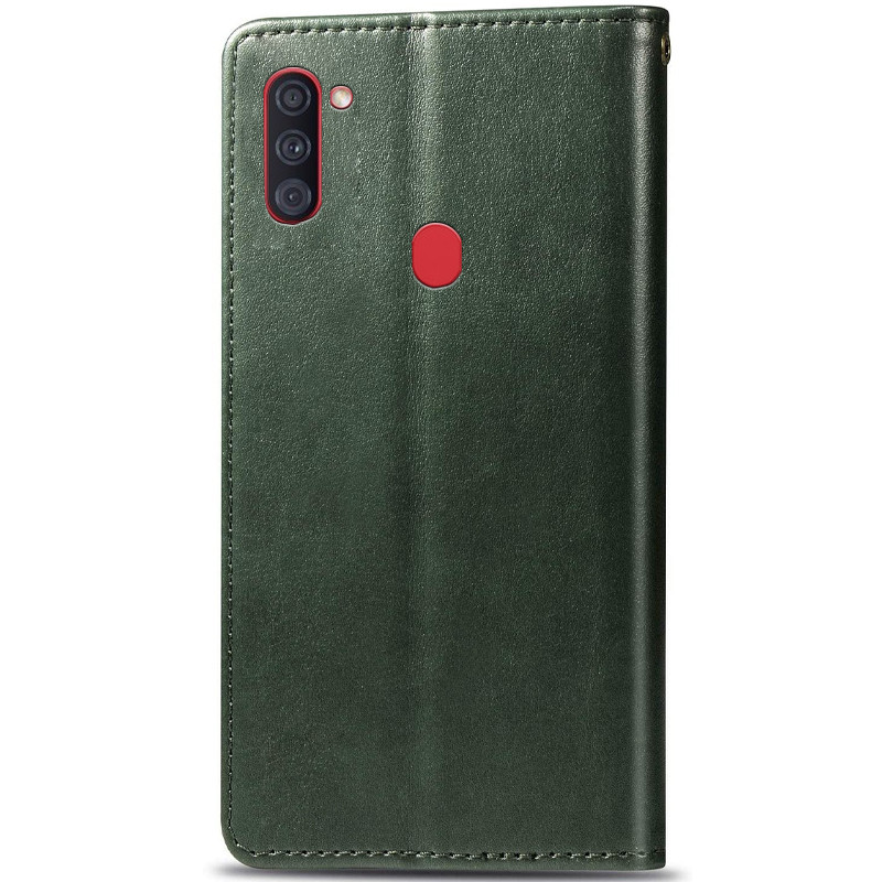 Фото Кожаный чехол-книжка GETMAN Gallant (PU) для Samsung Galaxy A11 (Зеленый) в магазине vchehle.ua