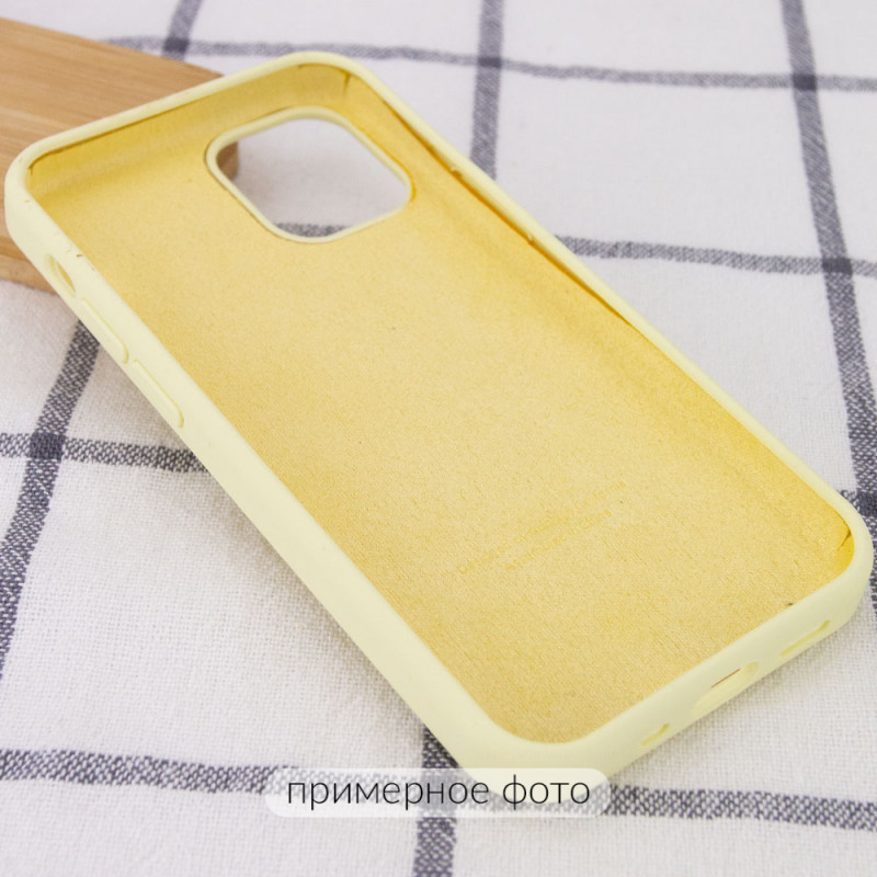 Фото Чохол Silicone Case Full Protective (AA) на Apple iPhone 16 Plus (6.7") (Жовтий / Mellow Yellow) в маназині vchehle.ua