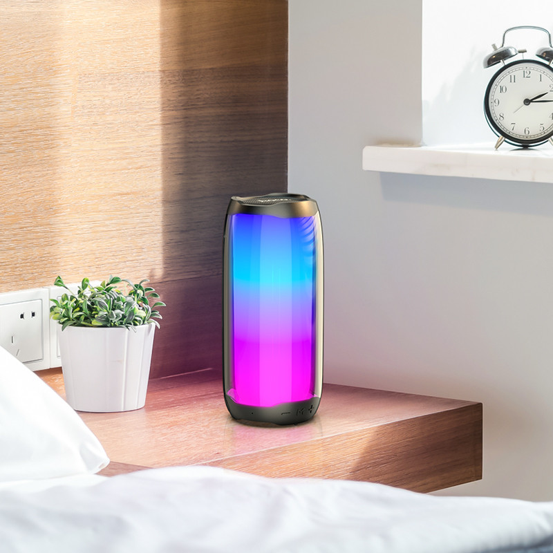 Фото Уцінка Bluetooth Колонка Hoco HC8 Pulsating colorful (Час авт. работи 2,5 год / Чорний) в маназині vchehle.ua