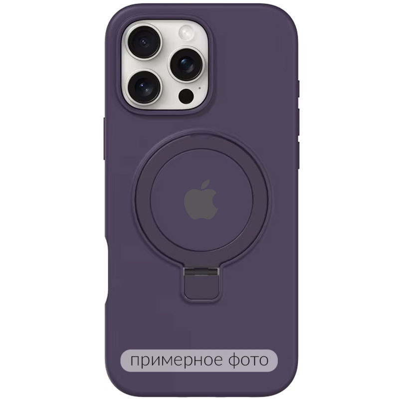 Чехол Silicone Case Full Protective with Ring для Apple iPhone 16e (6.1") (Purple)