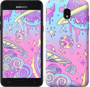 Чехол Розовая галактика для Samsung Galaxy J7 2018