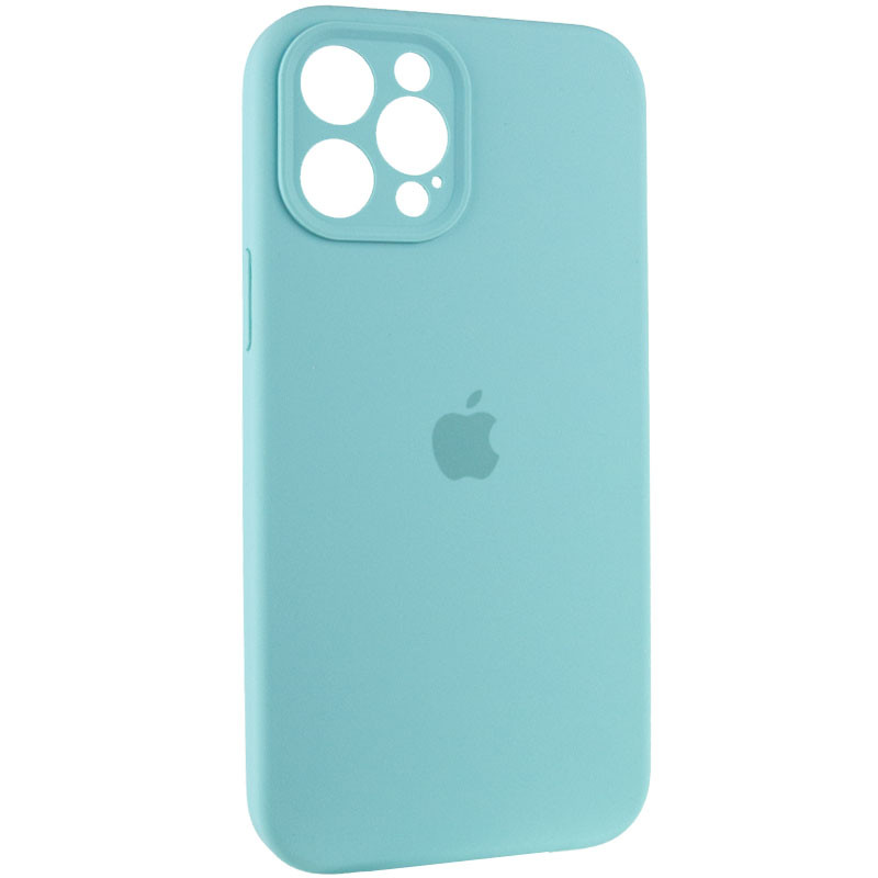 Фото Чехол Silicone Case Full Camera Protective (AA) для Apple iPhone 12 Pro Max (6.7") (Бирюзовый / Marine Green) на vchehle.ua