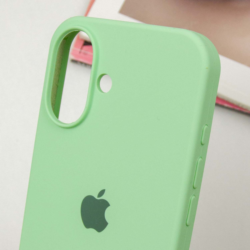 Заказать Чехол Silicone Case Full Protective (AA) для Apple iPhone 16 Plus (6.7") (Зеленый / Pistachio) на vchehle.ua