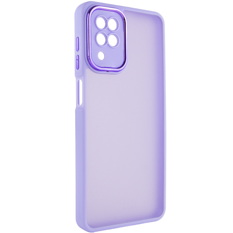 TPU+PC чохол Accent на Samsung Galaxy A12 (White / Purple)