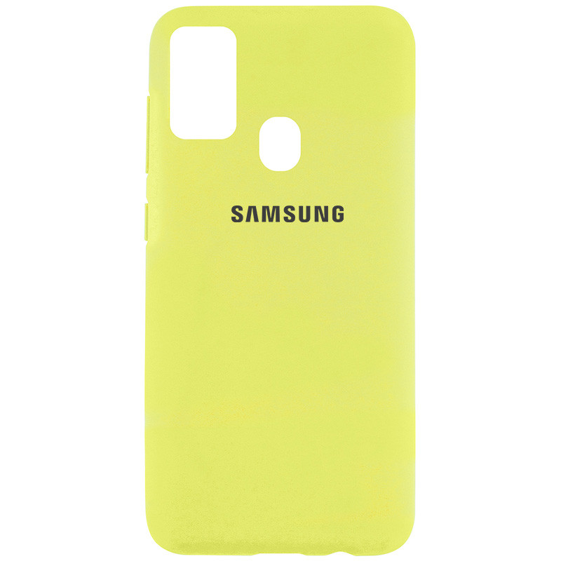 Чохол Silicone Cover Full Protective (AA) на Samsung Galaxy M30s / M21 (Жовтий / Flash)