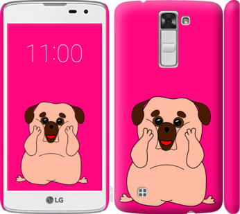 

Чехол Весёлый мопс для LG K8 K350E 928419