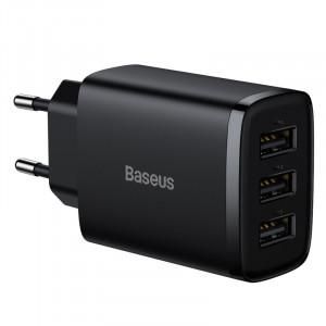 СЗУ Baseus Compact 17W (3USB) (CCXJ02)