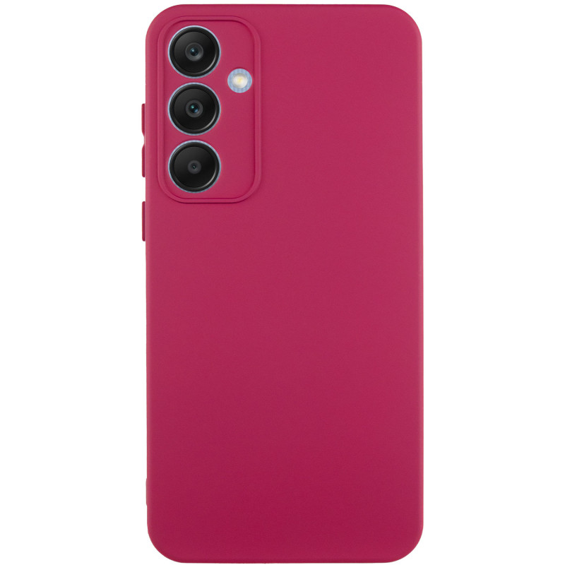 Чохол Silicone Cover Lakshmi Full Camera (A) на Samsung Galaxy A34 5G (Бордовий / Marsala)