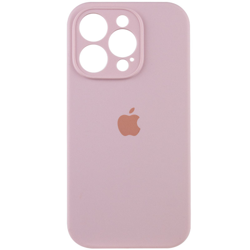 Чехол Silicone Case Full Camera Protective (AA) для Apple iPhone 13 Pro Max (6.7") (Розовый / Chalk Pink)