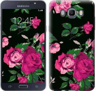 

Чохол Троянди на чорному тлі на Samsung Galaxy J7 (2016) J710F 546852