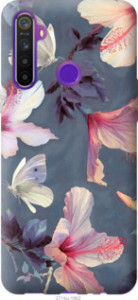 Чехол Нарисованные цветы для Realme 6i