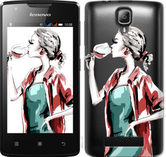 

Чохол Дівчина з келихом на Lenovo A1000 841475