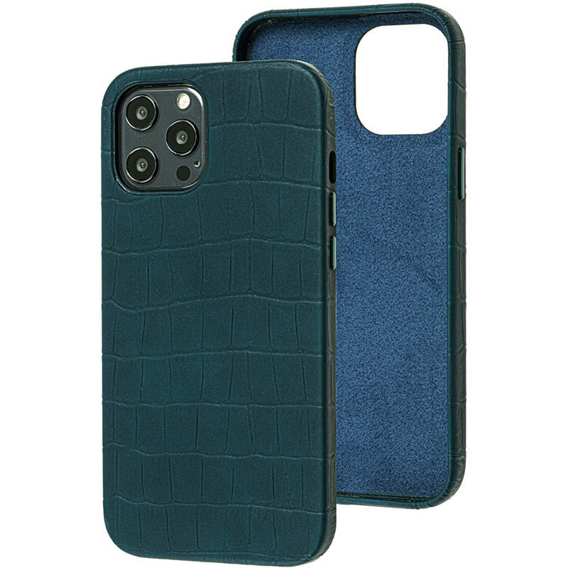 

Кожаный чехол Croco Leather для Apple iPhone 12 Pro Max (6.7") (Green) 1132488