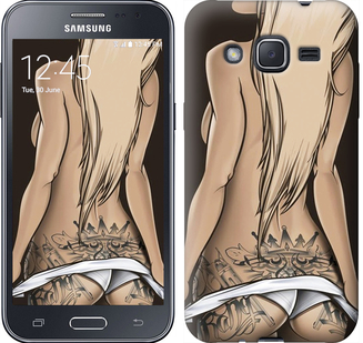 

Чехол Девушка с татуировкой для Samsung Galaxy J2 J200H 644161