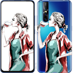 

Чехол Девушка с бокалом для Vivo V15 pro 841809