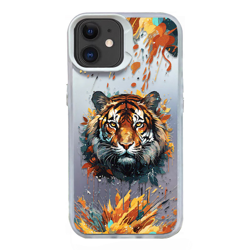 TPU+PC чехол TakiTaki Magic glow для Apple iPhone 11 (6.1") (Tiger / White)