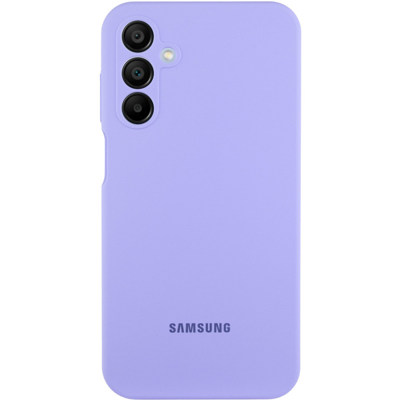 Чехол Silicone Cover Lakshmi Full Camera (AAA) with Logo для Samsung Galaxy M35 5G (Сиреневый / Dasheen)