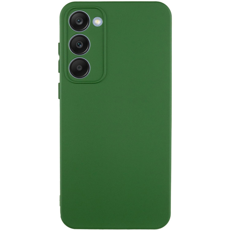 Чехол Silicone Cover Lakshmi Full Camera (A) для Samsung Galaxy S23+ (Зеленый / Dark green)