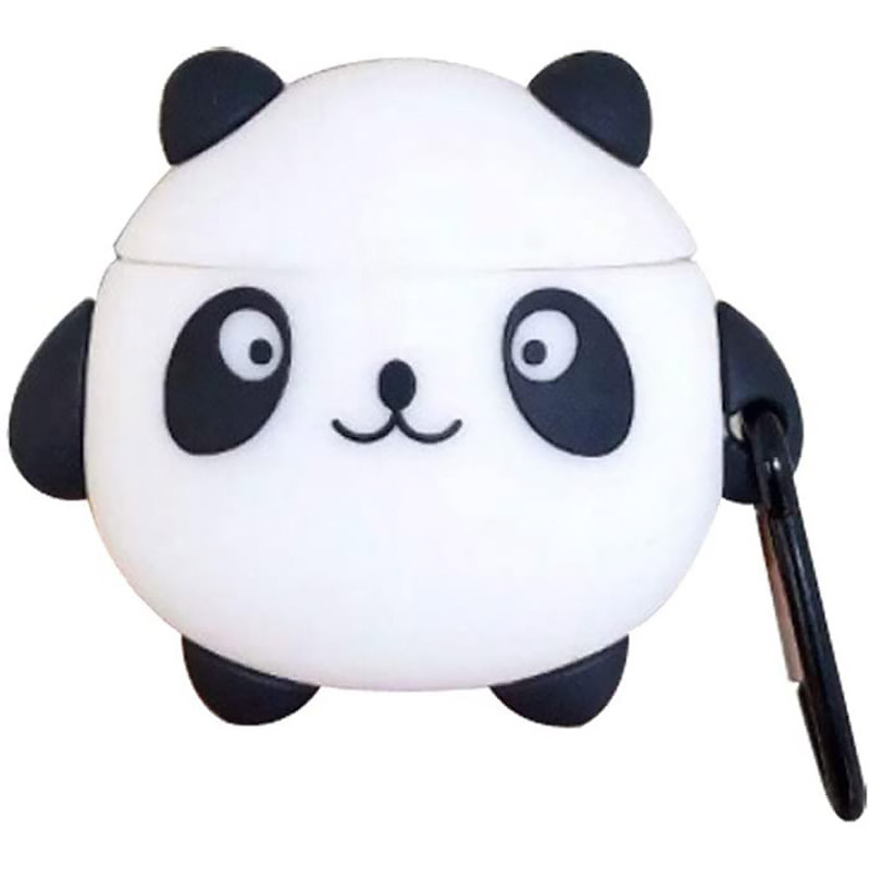 

Силиконовый футляр Panda для наушников AirPods 1/2 (Черно - белый) 1069049