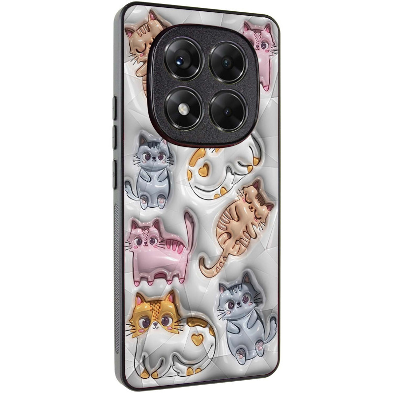 TPU+PC чехол Prisma Fluffie для Xiaomi Redmi Note 14 Pro 5G (Kittens)