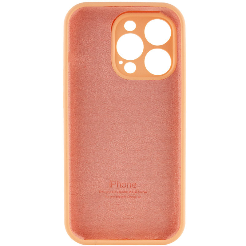 Чехол Silicone Case Full Camera Protective (AA) для Apple iPhone 15 Pro Max (6.7") (Оранжевый / Cantaloupe) в магазине vchehle.ua