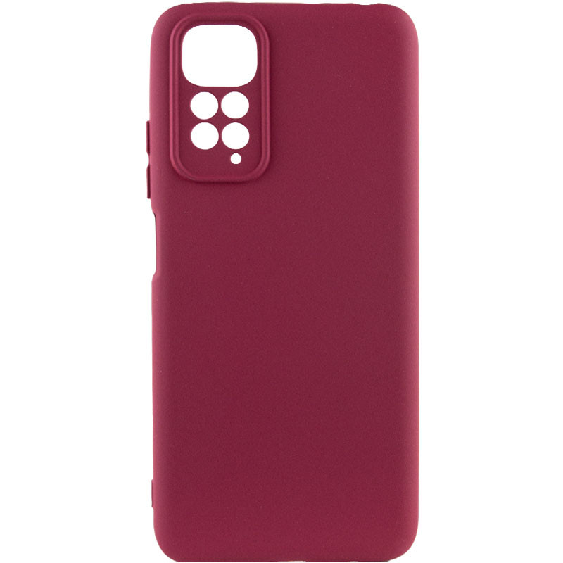 Чехол Silicone Cover Lakshmi Full Camera (A) для Xiaomi Redmi Note 11 Pro 4G/5G / 12 Pro 4G (Бордовый / Marsala)