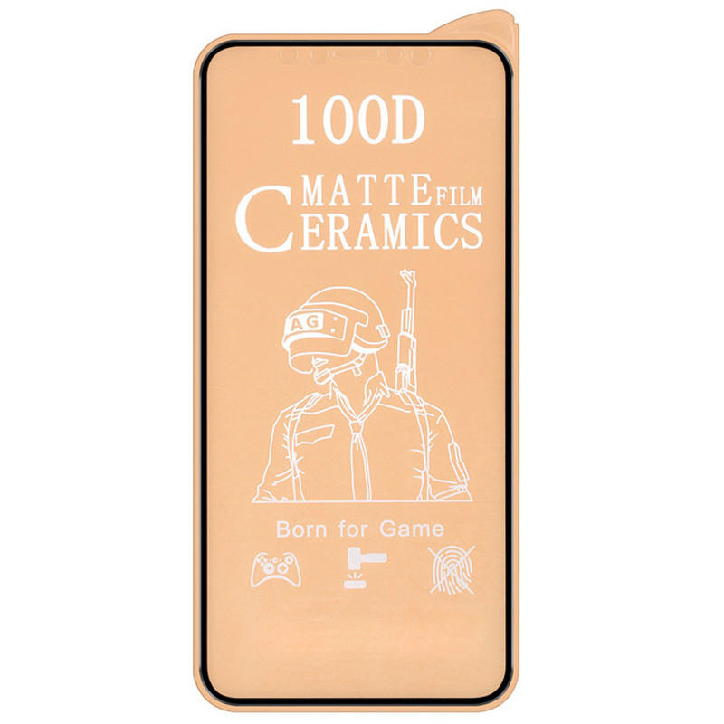 Защитная пленка Ceramics Matte 9D (без упак.) для Apple iPhone 13 / 13 Pro (6.1")