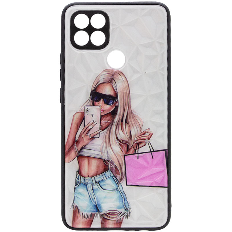 

TPU+PC чехол Prisma Ladies для Oppo A15 (Handbag) 1159503