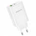 Купить СЗУ Borofone BN10 Sunlight PD65W (1USB-A/1C) (White) на vchehle.ua