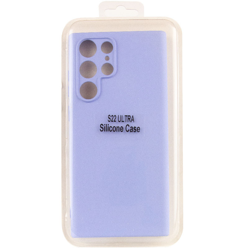 Купити Чохол Silicone Cover Lakshmi Full Camera (A) на Samsung Galaxy S22 Ultra (Бузковий / Dasheen) на vchehle.ua