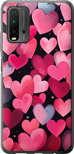 

Чехол Сердечки 4 для Xiaomi Redmi 9T 1646060