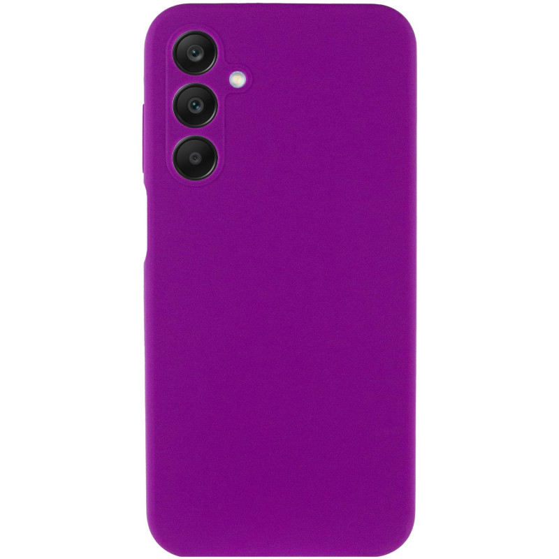 Фото Чохол Silicone Cover Lakshmi Full Camera (AA) на Samsung Galaxy A15 4G/5G / M15 5G (Фіолетовий / Purple) на vchehle.ua